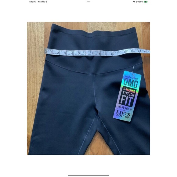 Coco + Carmen OMG Black Womans Small Tummy-Slimming Booty Lift Lined Legging NEW - Picture 7 of 7